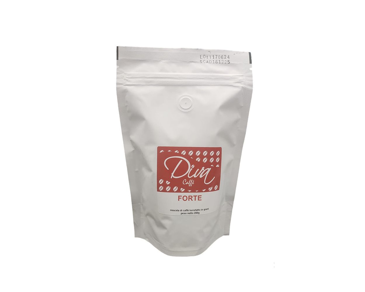 Diva Caffé - Forte 100% (Robusta Bohnen) 250 Gr. Doy Pack