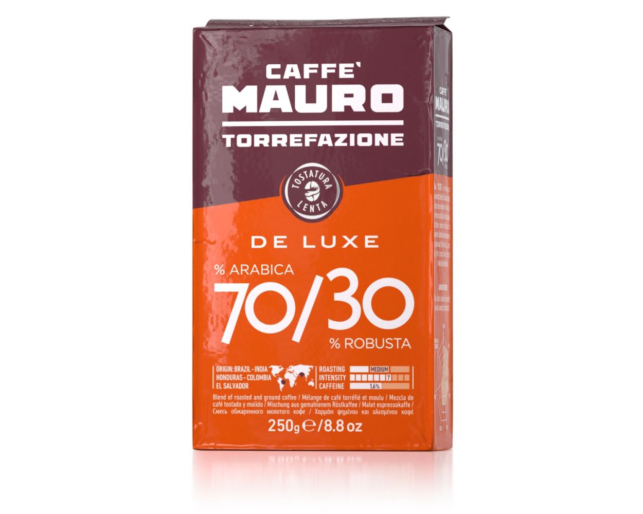 Caffè Mauro De Luxe 70/30 250 gr. gemahlen
