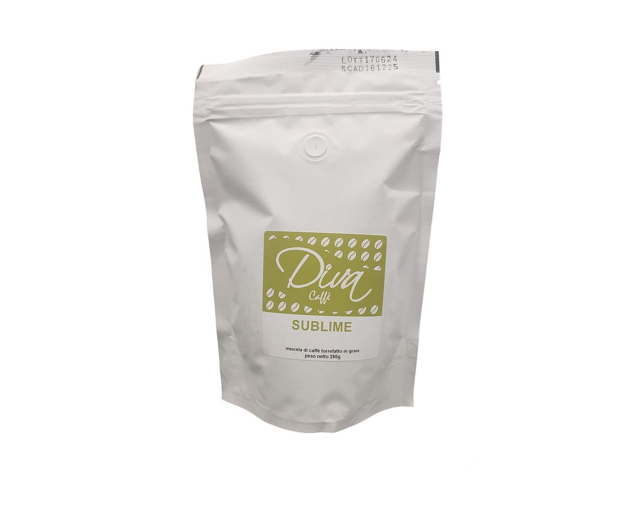 Diva Caffé - Sublime 70/30% (Bohnen) 250 Gr. Doy Pack