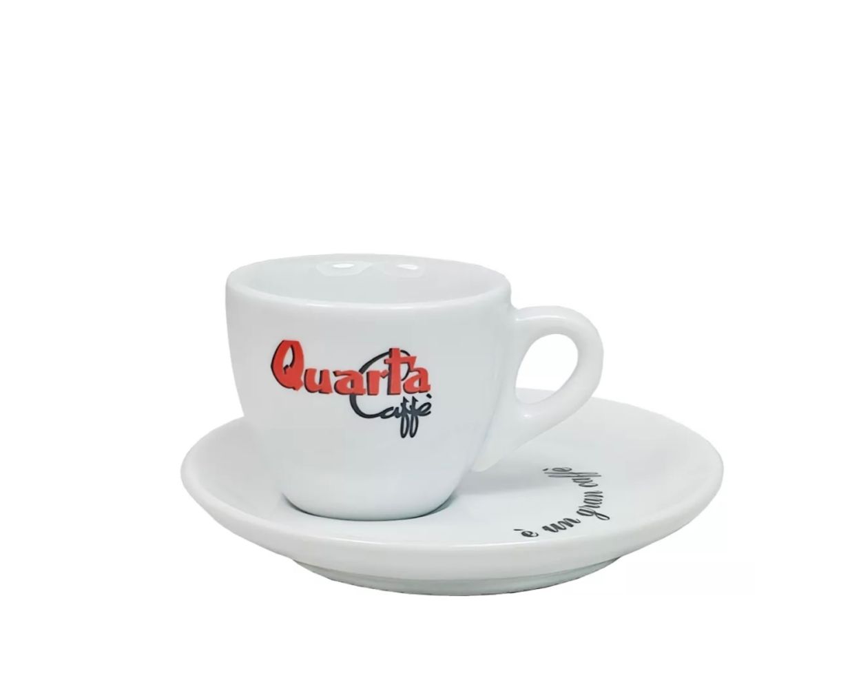 Quarta Caffè Espresso Tassen mit Unterteller