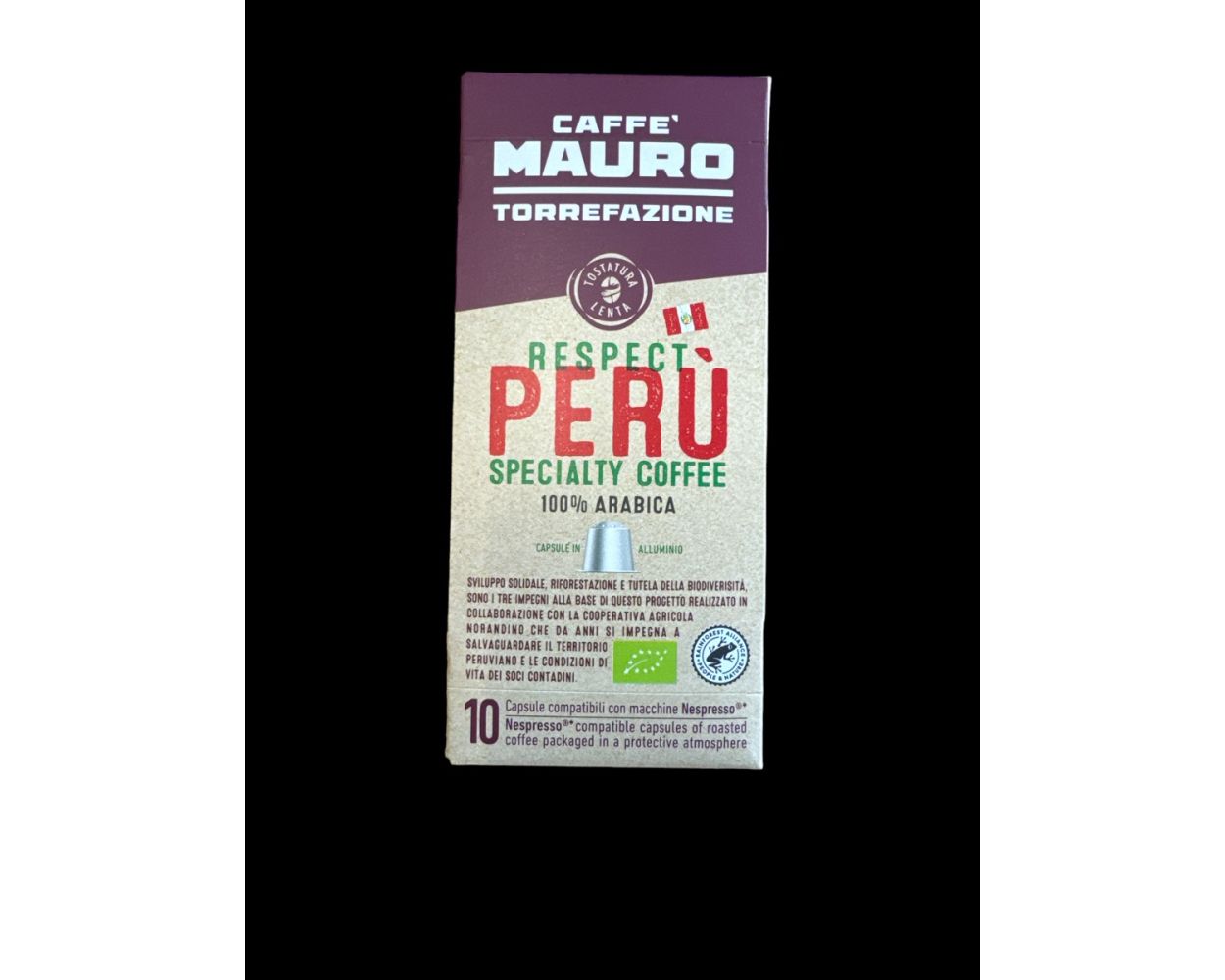 Caffe Mauro Caffè Mauro Respect Peru Bio Kapseln Nespresso© Kompatibel