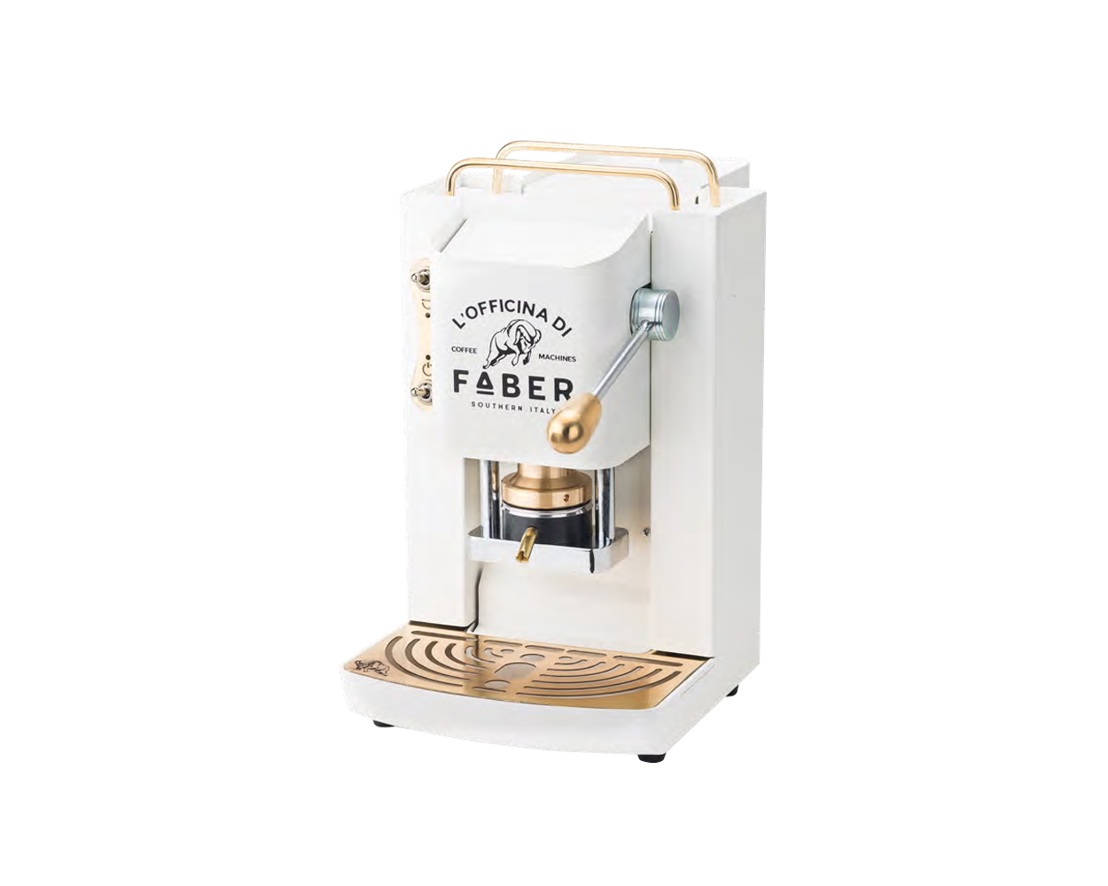 Officina di Faber Pro Deluxe Basic Kaffeemaschine Pure White